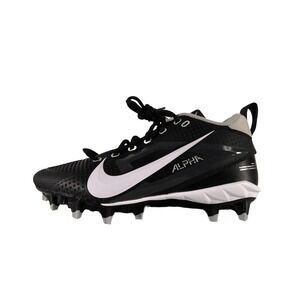 NEW Nike Men's Size 7.5 Alpha Menace 4 Varsity Black Football Cleats FN0027-001